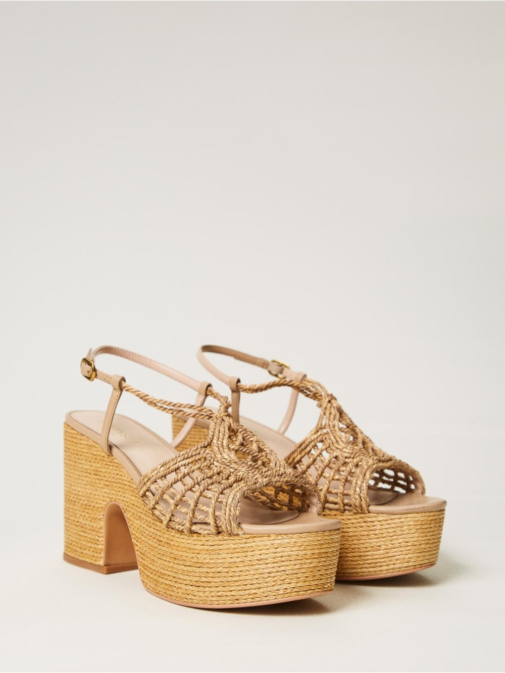 Women’s Anthropologie Vicenza Woven Platform Sandals - Natural Tan boho bohemian